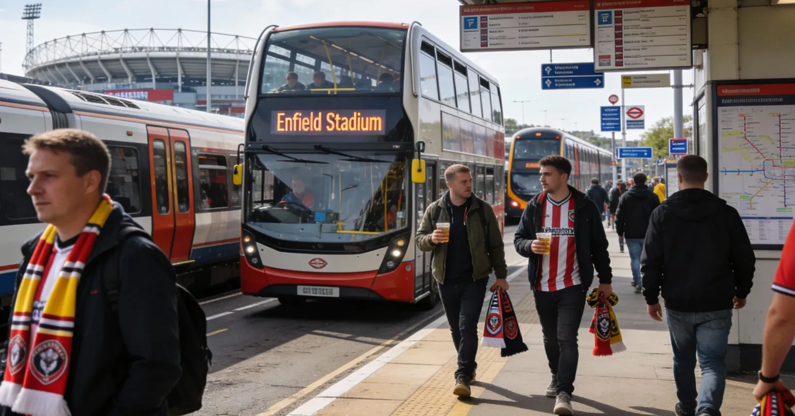 Как добраться до Энфилда в день матча: транспорт, маршруты и советы фанатам